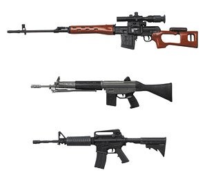 Realistic Rifle, Platz, Accessories, 1/12, 4545782034608